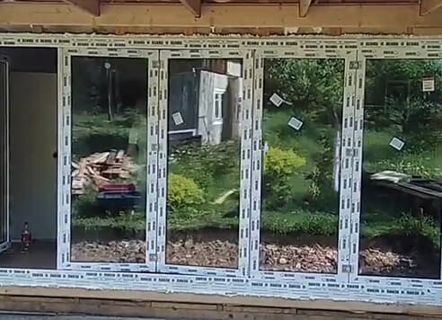 Остекление пристройки в деревне Давыдово - Фото 2